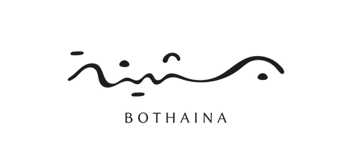 Logo of Bothaina with Arabic text on a black background